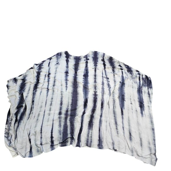 Audrey 3+1 Women's Tie Dye Boho Oversized Top Dress worn and a cross front O/S - Picture 2 of 8